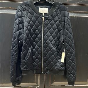 Rory Beca Quilted Bomber Jacket NWT Size L